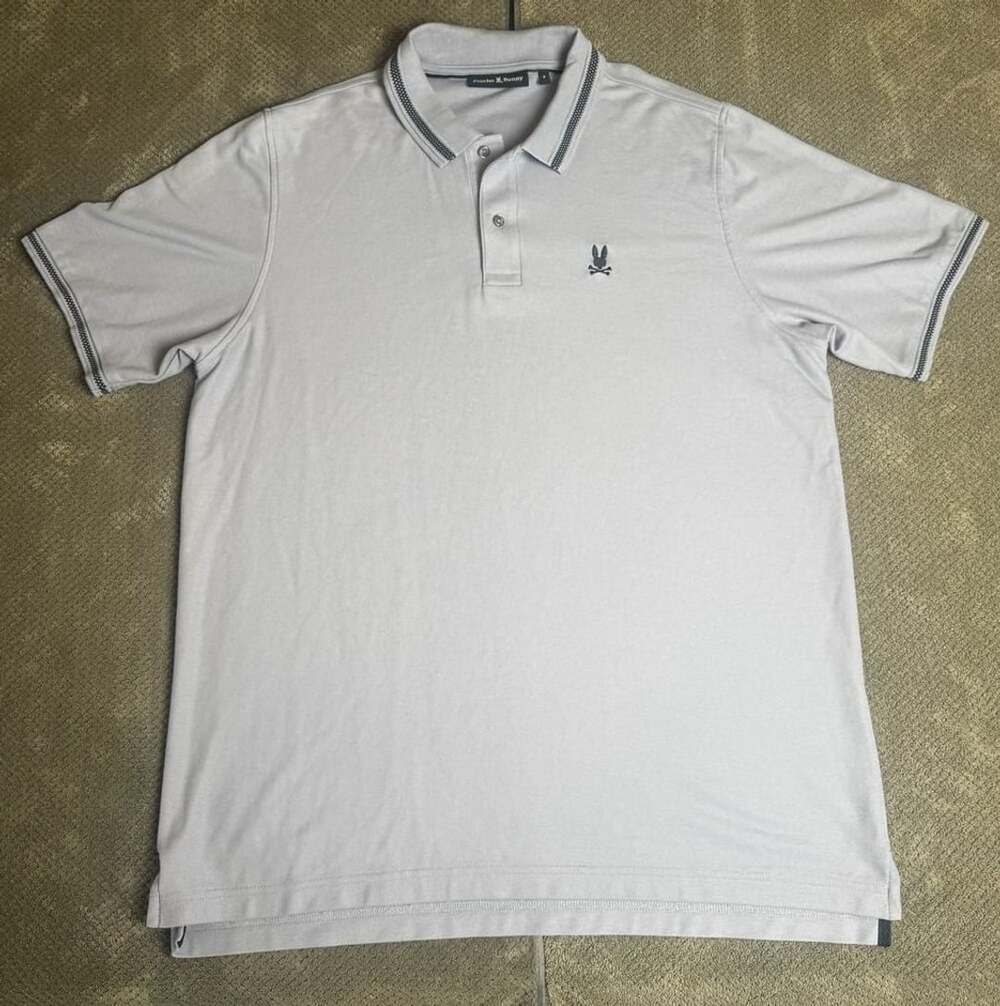 Psycho Bunny Edwin Sport Short Sleeve Polo Shirt sz 8 1215